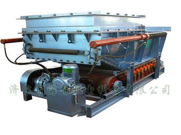 它將帶式（甲帶）給料機(jī)的手動(dòng)檢修閘門(mén)改為電動(dòng)、液動(dòng)或氣動(dòng)控制閥門(mén)，增大了閘門(mén)推力